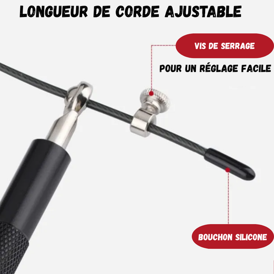 FITIBA™ PRO - FastJump - Corde à sauter réglable